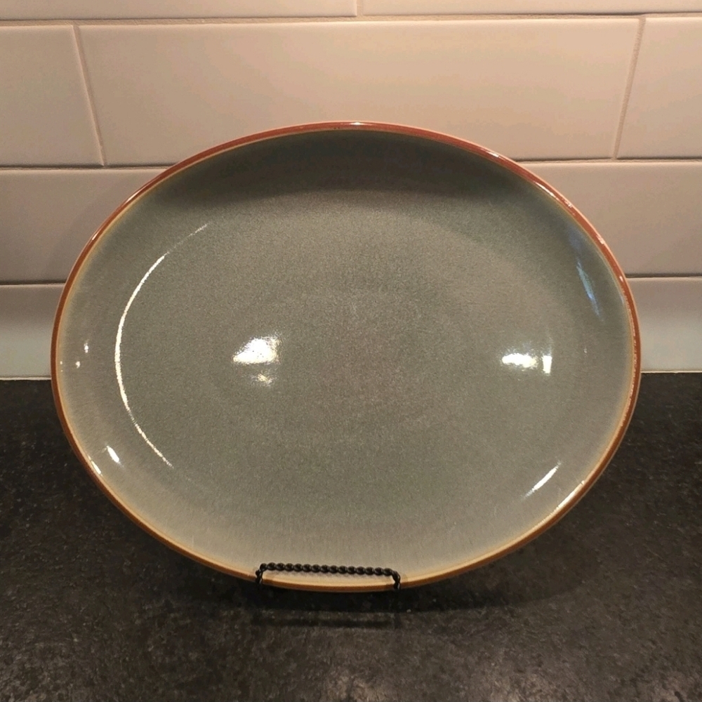 Denby-Langley Sage 14 Inch Oval Serving Platter